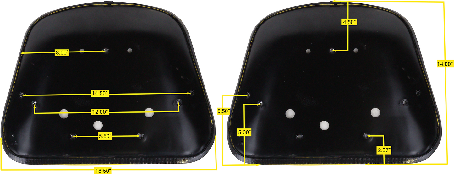 John Deere Cushion Set (2 Pc.) Steel with Low Back TNCS-TY9379-6