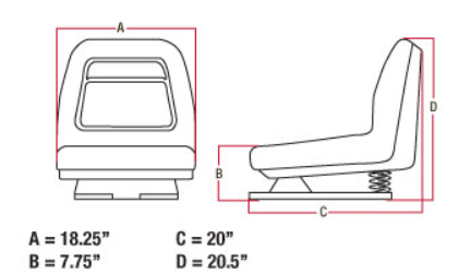 John Deere Seat TNCS-AM131801