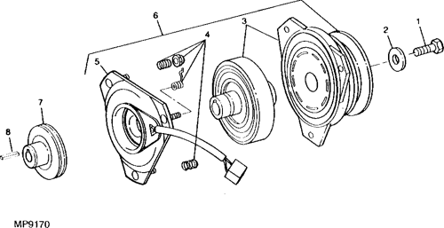 John Deere PTO Clutch TNCPC-255136